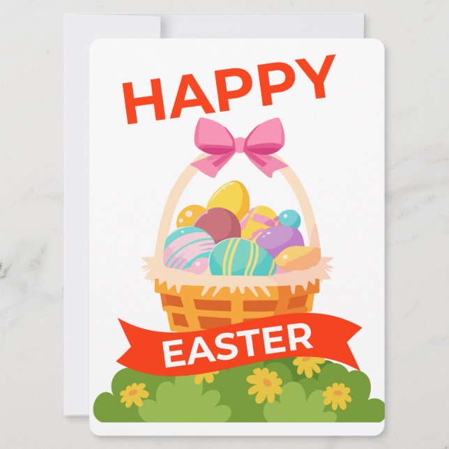 TARJETA FESTIVA EASTER BUNNY (Anverso)