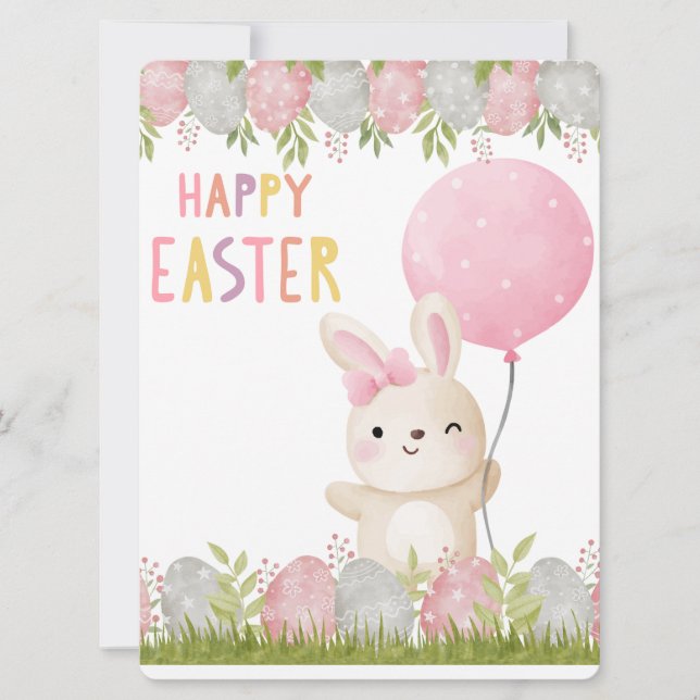 TARJETA FESTIVA EASTER BUNNY (Anverso)