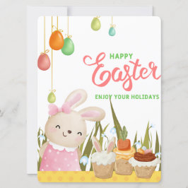 TARJETA FESTIVA EASTER BUNNY