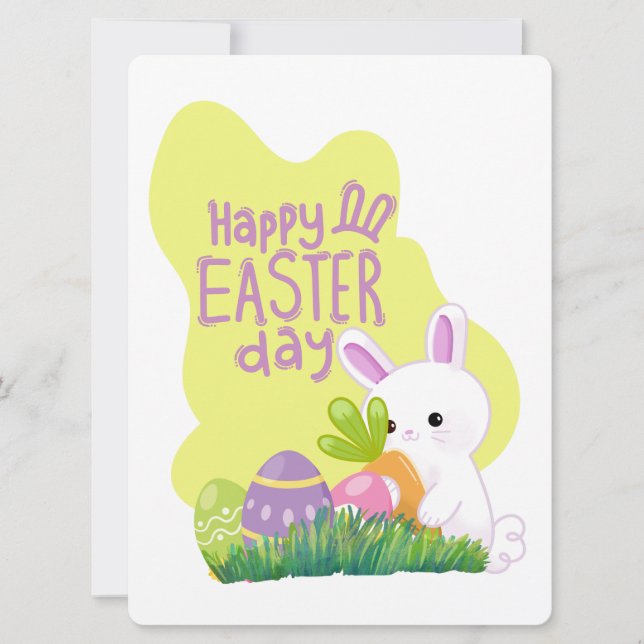 TARJETA FESTIVA EASTER BUNNY (Anverso)