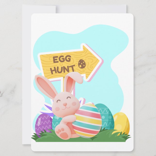 TARJETA FESTIVA EASTER BUNNY (Anverso)