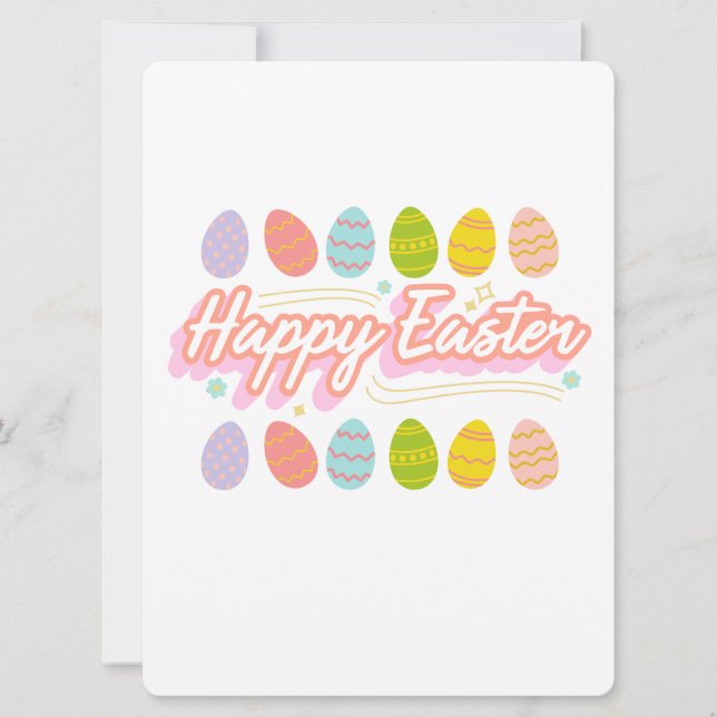 TARJETA FESTIVA EASTER BUNNY (Anverso)