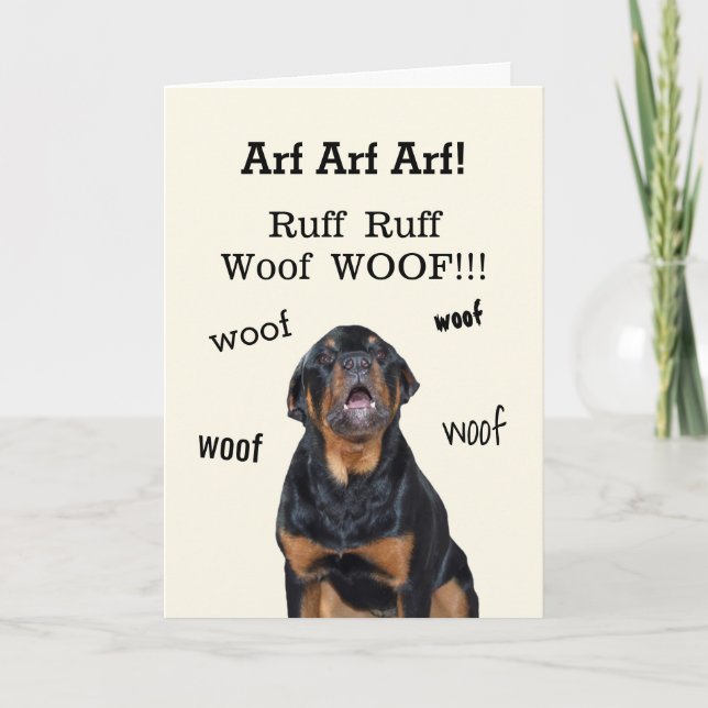 Tarjeta Festiva Easter Bunny Alert Rottweiler Easter Card (Anverso)