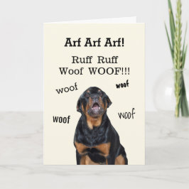 Tarjeta Festiva Easter Bunny Alert Rottweiler Easter Card