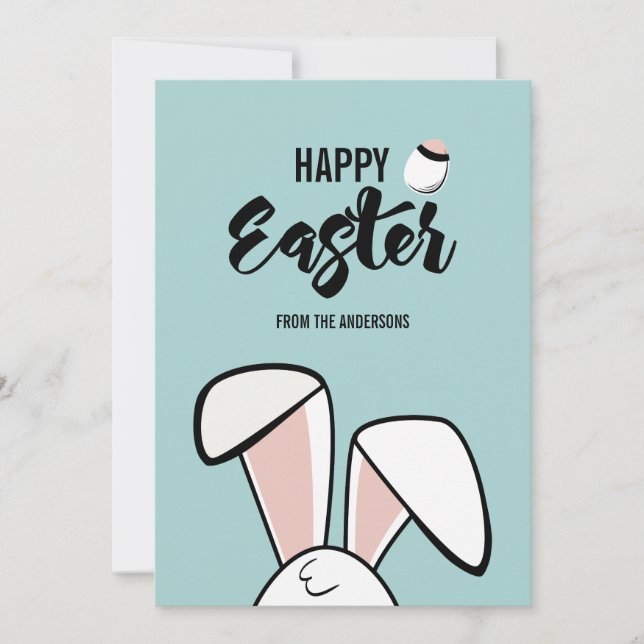Tarjeta Festiva Easter Bunny Ears Card (Anverso)