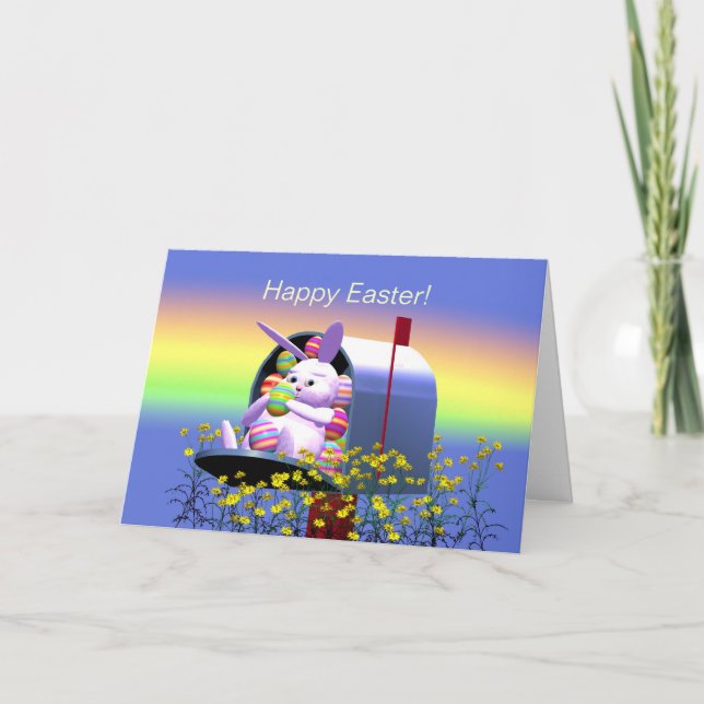 Tarjeta Festiva Easter Bunny Mail (Anverso)