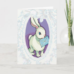 Tarjeta Festiva Easter Bunny Messenger Card
