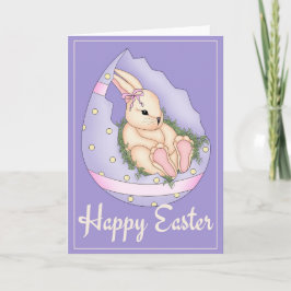 Tarjeta Festiva Easter Bunny Purple Easter Egon 2 Happy Easter Car