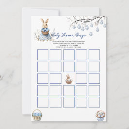 Tarjeta Festiva Easter Chinoiserie Bingo Baby Shower Game Card