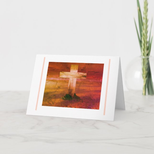 Tarjeta Festiva Easter Cross 2 (Anverso)