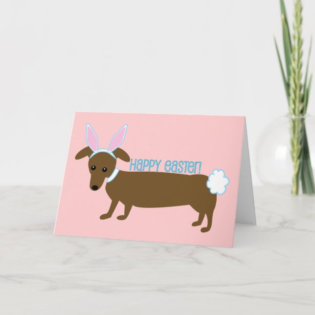 Tarjeta Festiva Easter Doggie (Anverso)