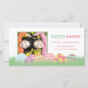 Tarjeta Festiva Easter Eggs Easter Photo Greeting Cards