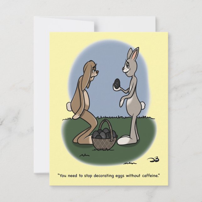 Tarjeta Festiva Easter Eggs Flat Card (Anverso)