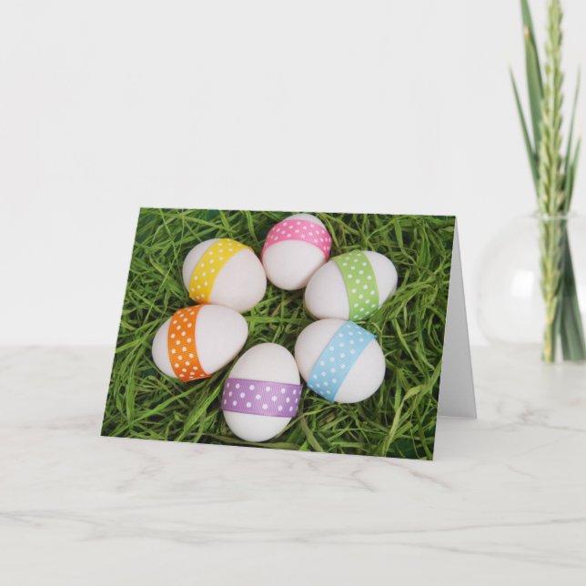 Tarjeta Festiva Easter Eggs greeting card (Anverso)