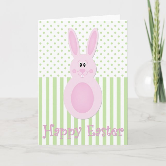 Tarjeta Festiva Easter Egy Bunny Happy Easter Card (Anverso)