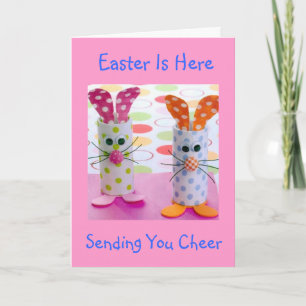 TARJETA FESTIVA ¡EASTER ESTÁ AQUÍ ENVIÁNDOTE MÁS FELIZ!