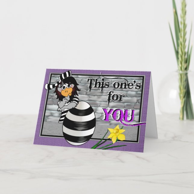 Tarjeta Festiva Easter Jailbird (Anverso)