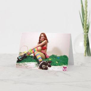 Tarjeta Festiva Easter Pin Up