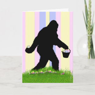 Tarjeta Festiva Easter Sasquatch