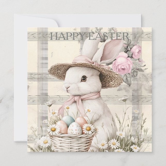 Tarjeta Festiva Easter Spring Bunny (Anverso)