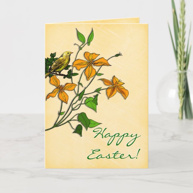 Tarjeta Festiva Easter TIger Lily Personalizada (Anverso)