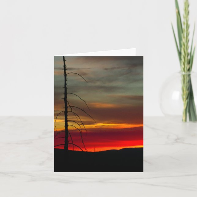 Tarjeta Festiva Eastern Oregon Sunrise 1 (Anverso)