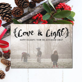 Tarjeta Festiva Ebony Elegante Esbozo de Amor y Festividad Feriada