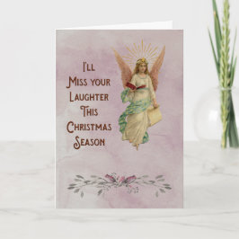 Tarjeta Festiva Echaré de menos tus risas esta temporada de Navida