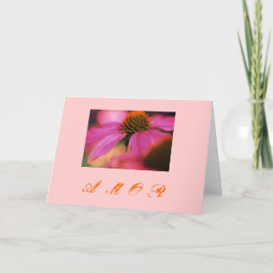 Tarjeta Festiva "Echinacea y amor"