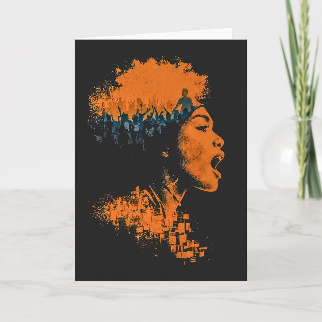 Tarjeta Festiva Echo of the Crowd (Anverso)