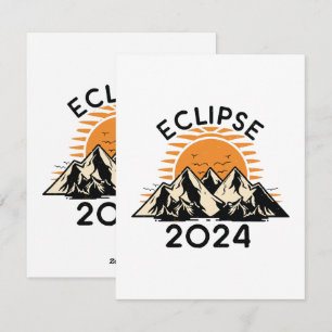 Tarjeta Festiva Eclipse solar total 2024