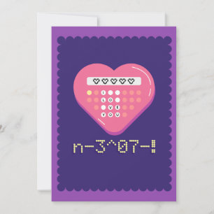 Tarjeta Festiva Ecuación de Amor