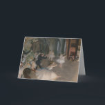 Tarjeta Festiva Edgar Degas<br><div class="desc">Este es "El ensayo en escena",  pintado por Edgar Degas en 1874 hizo positivas las vacaciones. El original mide 21 x 28 pulgadas.</div>