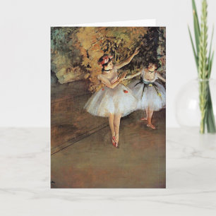 Tarjeta Festiva Edgar Degas - dos bailarines