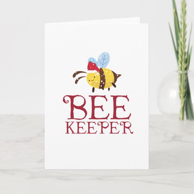 Tarjeta Festiva Edición de Navidades de Bee Keeper (Anverso)