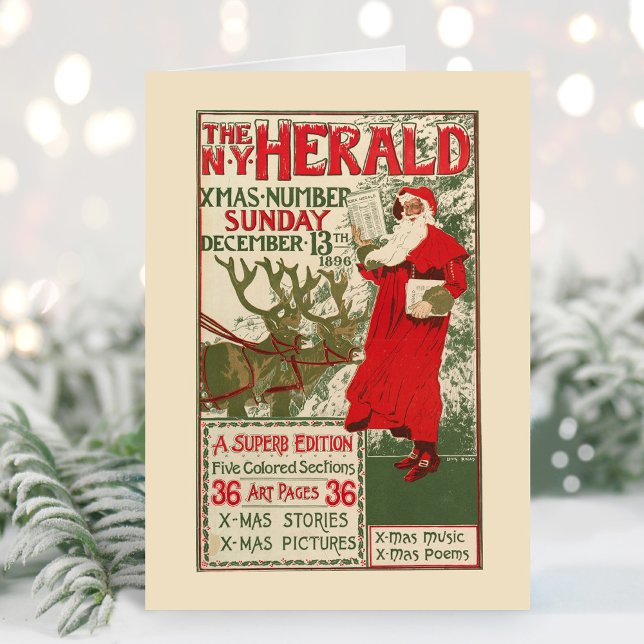 Tarjeta Festiva Edición de Navidades del Herald de Nueva York (Subido por el creador)
