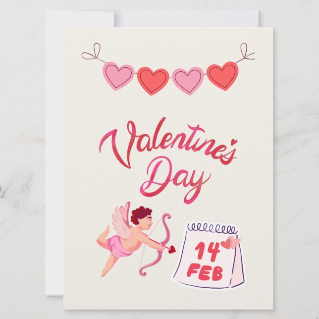 TARJETA FESTIVA EDICIÓN DE SAN VALENTÍN  (Anverso)