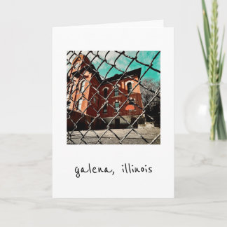 Tarjeta Festiva edificio histórico del galena feehan