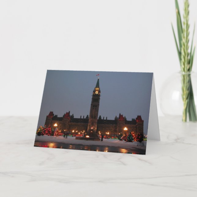 Tarjeta Festiva Edificios del parlamento, Ottawa (Anverso)
