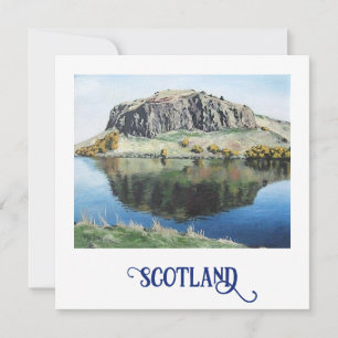 Tarjeta Festiva Edimburgo Holyrood Escocia arte fino turista 