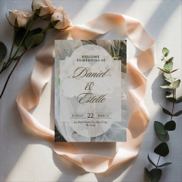 Tarjeta Festiva Editable simple wedding invitation