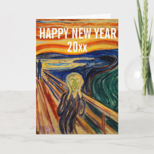 Tarjeta Festiva Edvard Munch - Feliz Año Nuevo desde El Grito