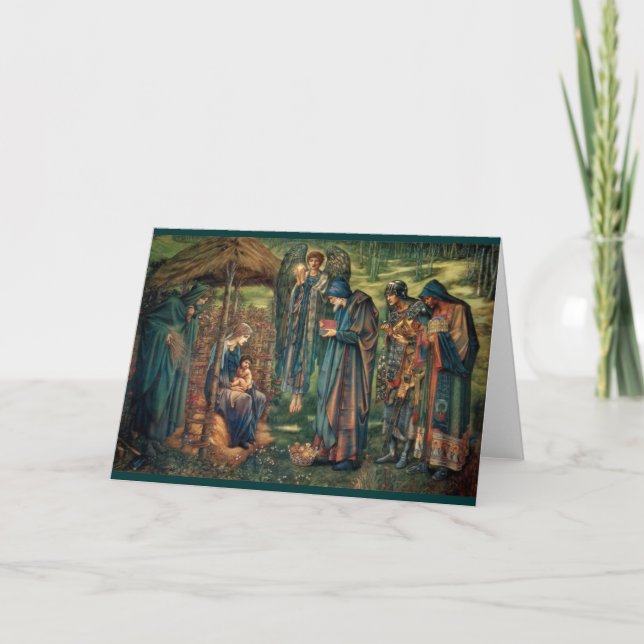 Tarjeta Festiva Edward Burne-Jones: La estrella de Belén (Anverso)