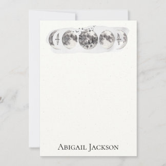 Tarjeta Festiva Efectos de escritorio de los pájaros de la luna