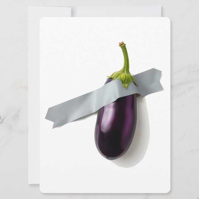 Tarjeta Festiva Eggplant (Anverso)