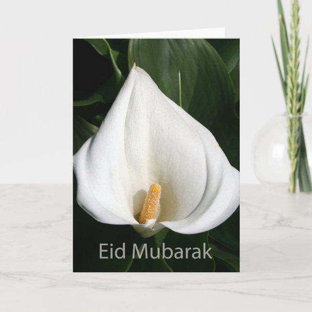 Tarjeta Festiva Eid Mubarak (Anverso)