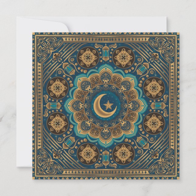 Tarjeta Festiva Eid mubarak (Anverso)
