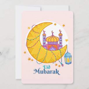 Tarjeta Festiva Eid Mubarak