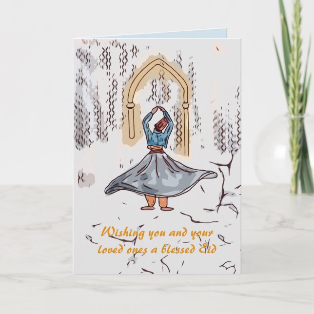 Tarjeta Festiva Eid Mubarak (Anverso)