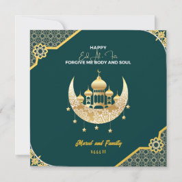 Tarjeta Festiva Eid Mubarak, Celebra un Eid Alegre con Impresionan